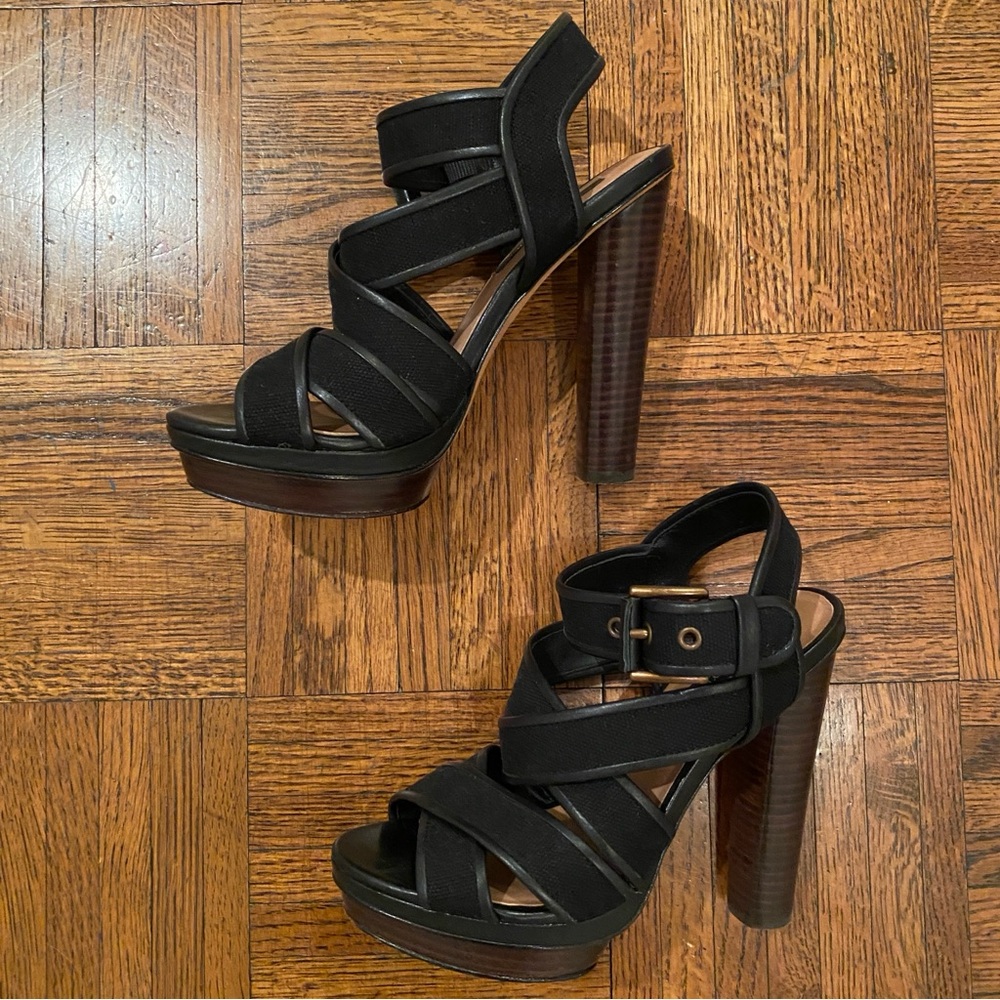 Ann Taylor Rosemary Canvas Platform Heel